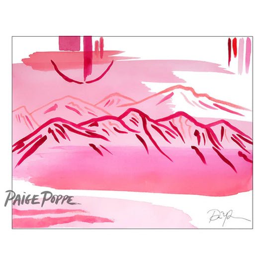 "Pink Desert at Dawn" Watercolor Print