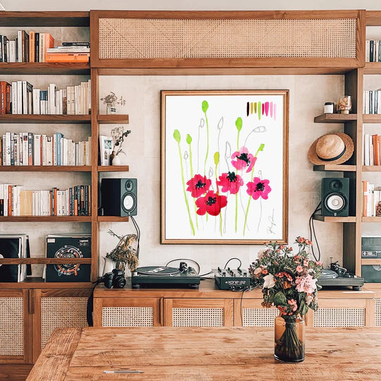 "Wild Poppies" Watercolor Art Print