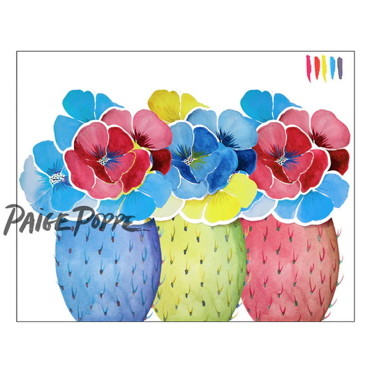"Prickly Pigments" Watercolor Print