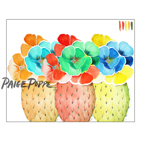 "Prickly Prism" Watercolor Print