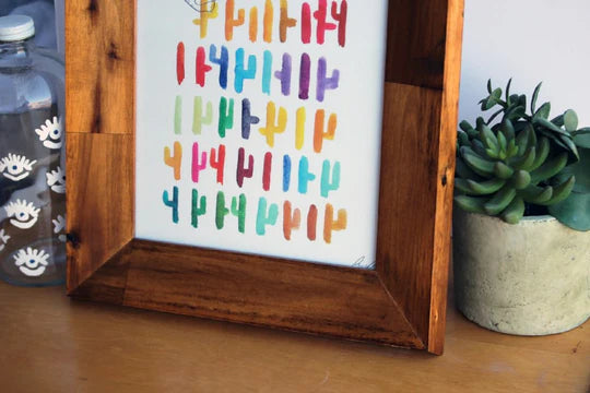 "Cacti Kaleidoscope" Watercolor Print