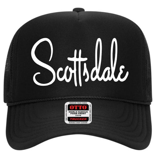 Scottsdale Beverly Black Foam Trucker Hat