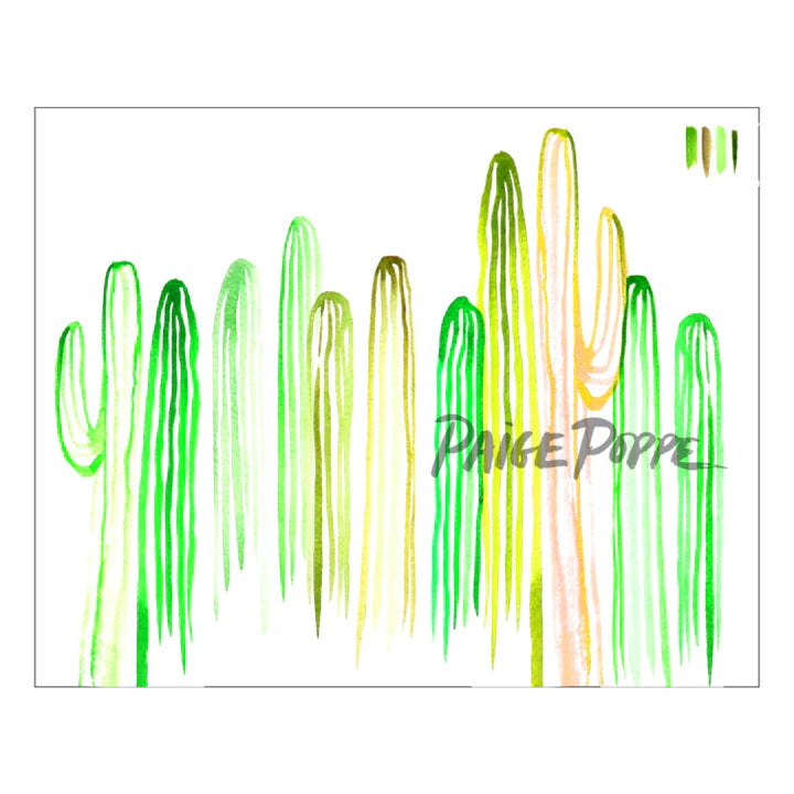 "Saguaro Spring" Watercolor Print
