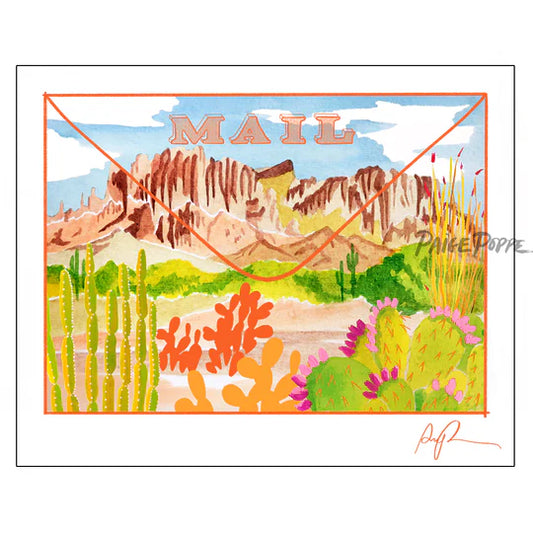 "Sending Superstitions" Watercolor Art Print