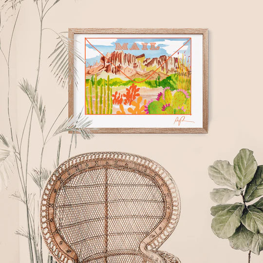 "Sending Superstitions" Watercolor Art Print