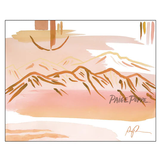 "Serene Desert at Dawn" Art Print