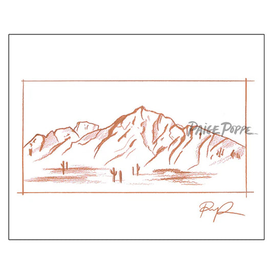 "Serene Sketch" Art Print