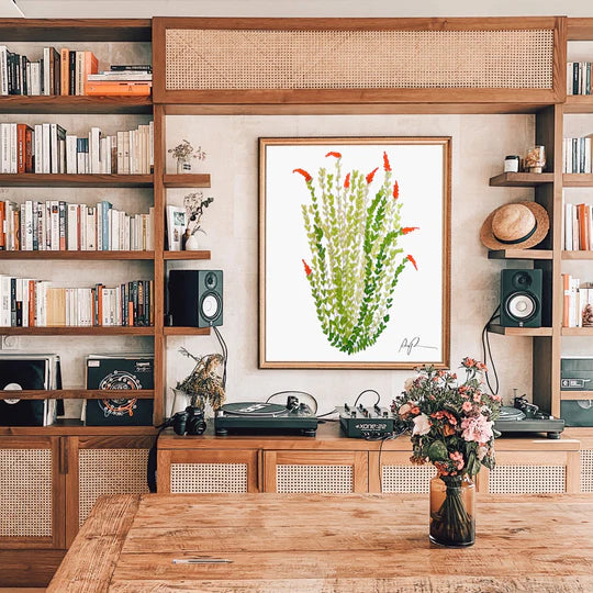 "Sketchbook Ocotillo" Watercolor Art Print