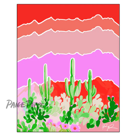 "Sonoran Jungle" Watercolor Print