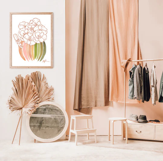 "Palette Blooms" Art Print