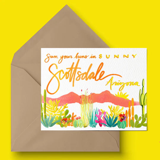 "Scottsdale Sungarden" Greeting Card
