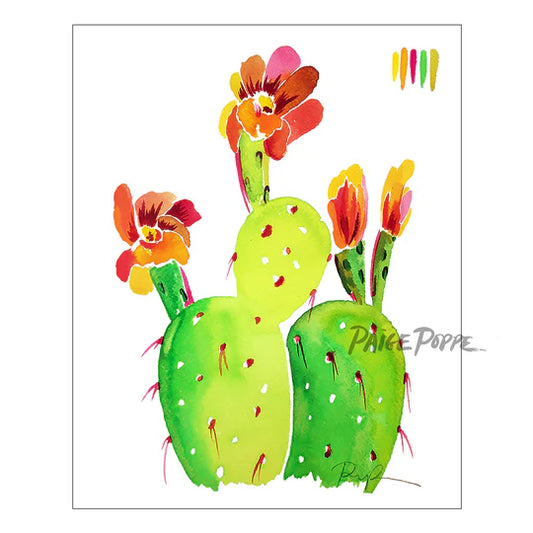 "Technicolor Blossoms" Watercolor Print