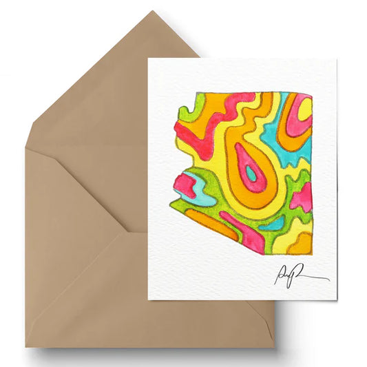 "Vibrant Arizona" Greeting Card