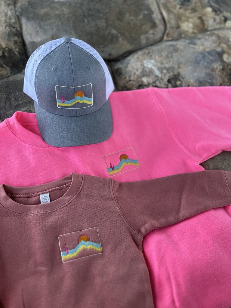 Hat Patch Embroidered Kids Sweatshirt