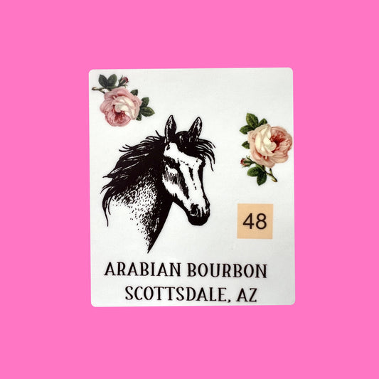 Arabian Bourbon Scottsdale Horse Sticker