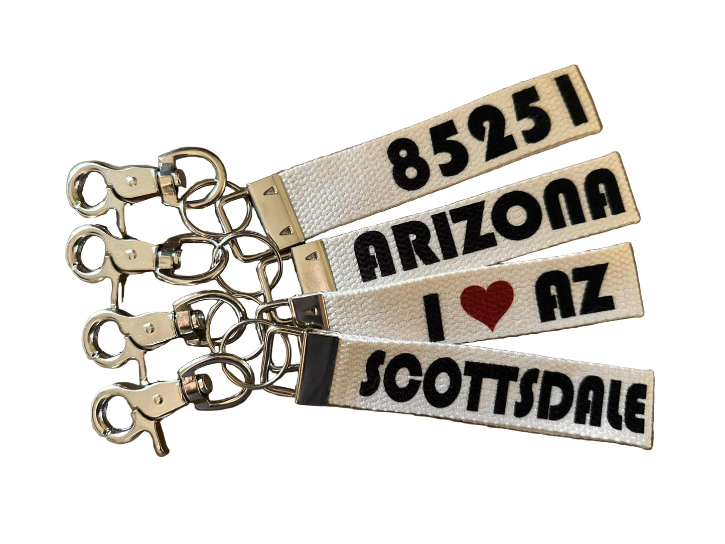 Woven Canvas Keychain Wristlet