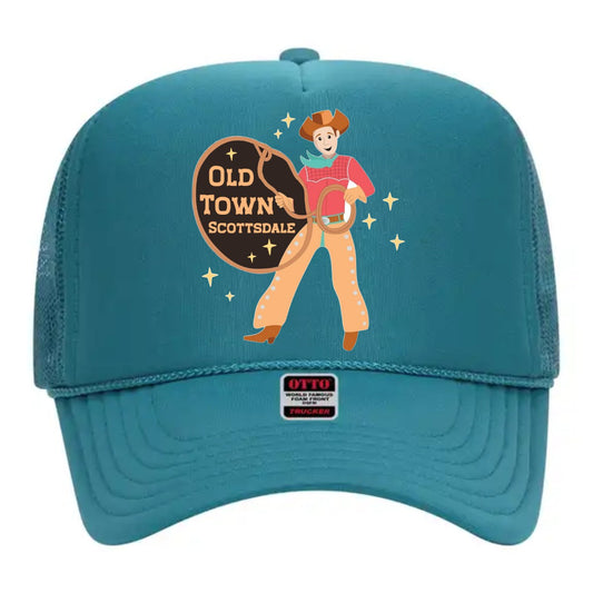 Cartoon Cowboy Youth Foam Trucker Hat
