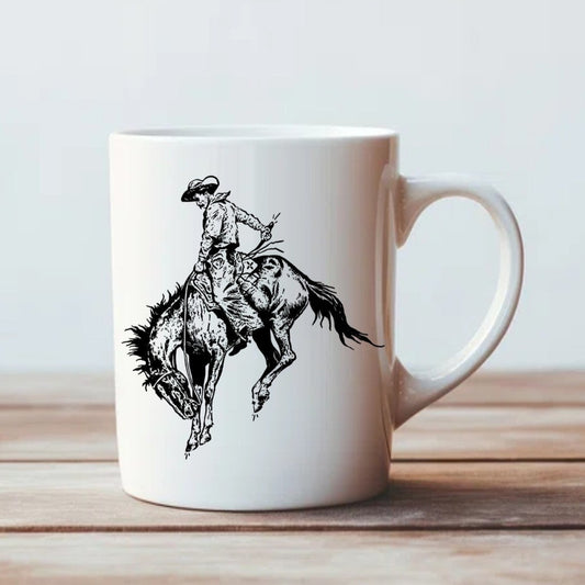 Cowboy Print Coffee Mug