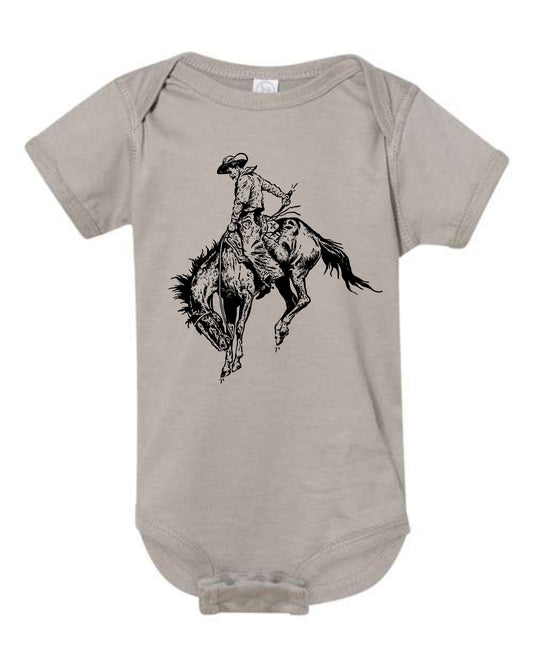 Cowboy Print Onesie