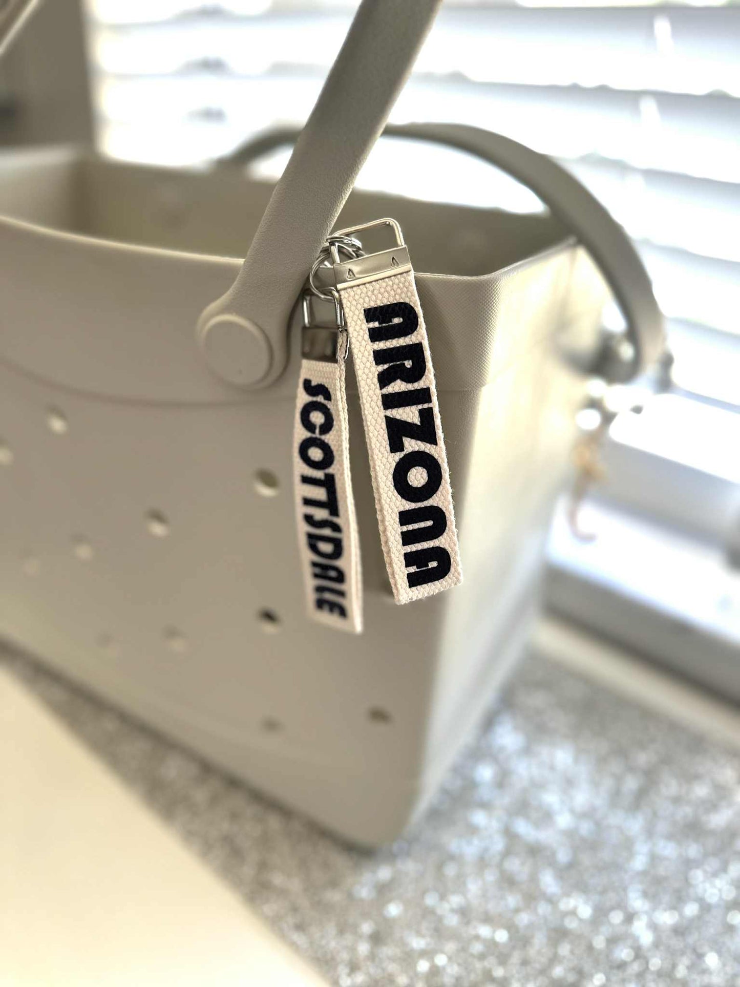 Woven Canvas Keychain Wristlet