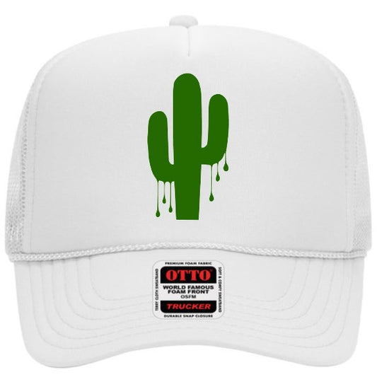 Dripping Cactus White Kids Hat