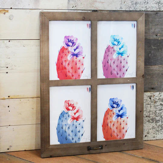 "Candy Bloom" Prickly Pear Watercolor Print