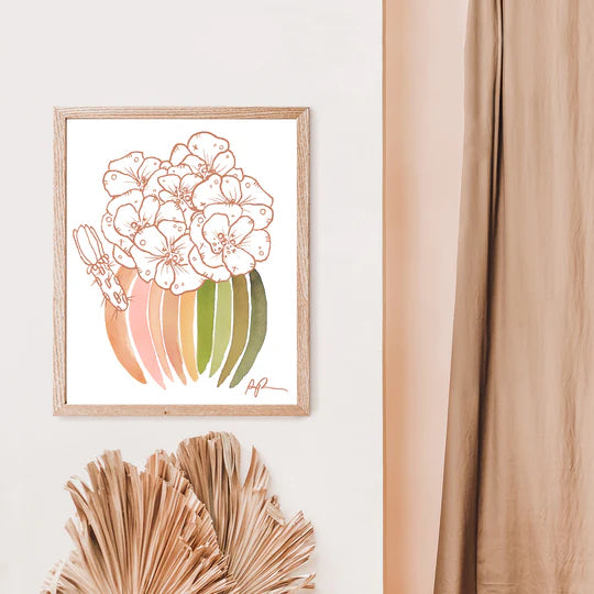 "Palette Blooms" Art Print