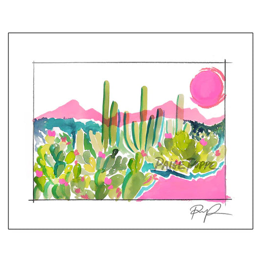 "Rose West" Watercolor Sketchbook Print