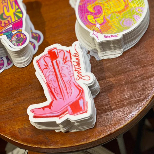 "Scottsdale Cowgirl Boot" Sticker