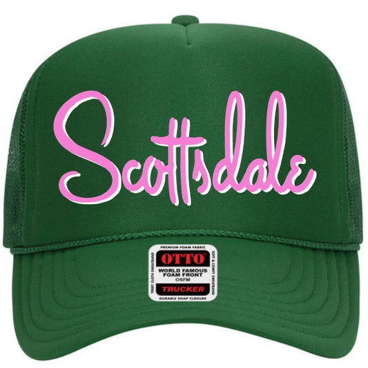 Scottsdale Beverly Green Foam Trucker Hat