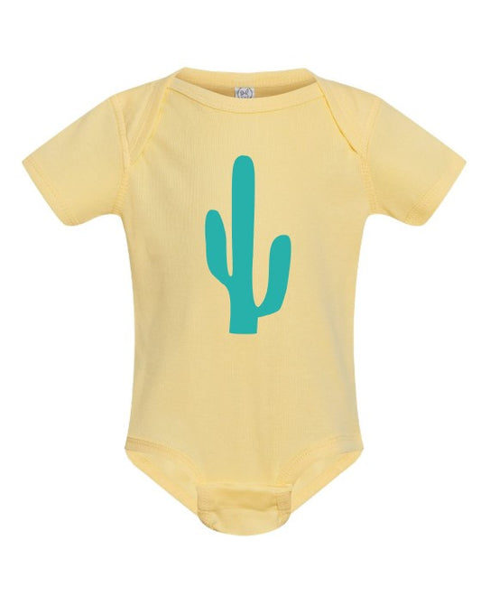 Turquoise Cactus Onesie
